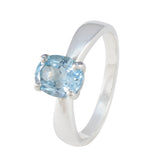 Nayara Ethnic Blue Ring with Sparkling Gemstone